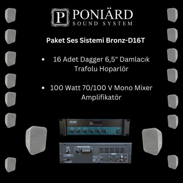 Dagger Paket Ses Sistemi Bronz-D16T