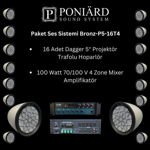 Dagger Paket Ses Sistemi Bronz-P5-16T4