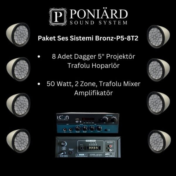 Dagger Paket Ses Sistemi Bronz-P5-8T2